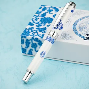 Yeni zarif Vip hediye seramik kalem çin klasik seramik kalem seti çin geleneksel seramik kalem