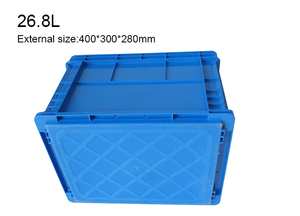 QS Euro Kích Thước Rắn Xếp Chồng Hộp Với Chất Lượng Hàng Đầu Nhựa Hdpe Tote Bin Hộp Với Bản Lề Có Nắp Đậy Cho Phụ Tùng Các Bộ Phận Công Cụ - Product Image 6