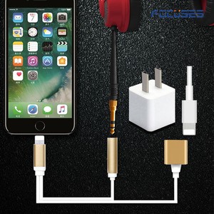 iphone 8 2 trong 1 hỗ trợ <span class=keywords><strong>iOs</strong></span> <span class=keywords><strong>10.3</strong></span> trở lên Aux Headphone Adapter Âm Thanh đối với iPhone 8 usb cáp - Product Image 4
