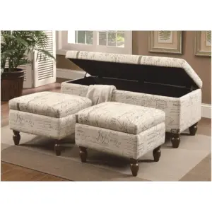 Newest custom made modern style touching comfortable high quality line storage bench ottoman