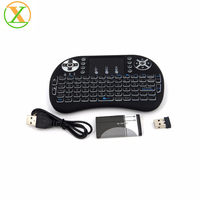 Xlintek 2026 Teclado Inalámbrico Mini I8 de 2.4GHz con Retroiluminación, Panel Táctil, Air Fly Mouse, Caja de Regalo de Plástico, Android TV Box