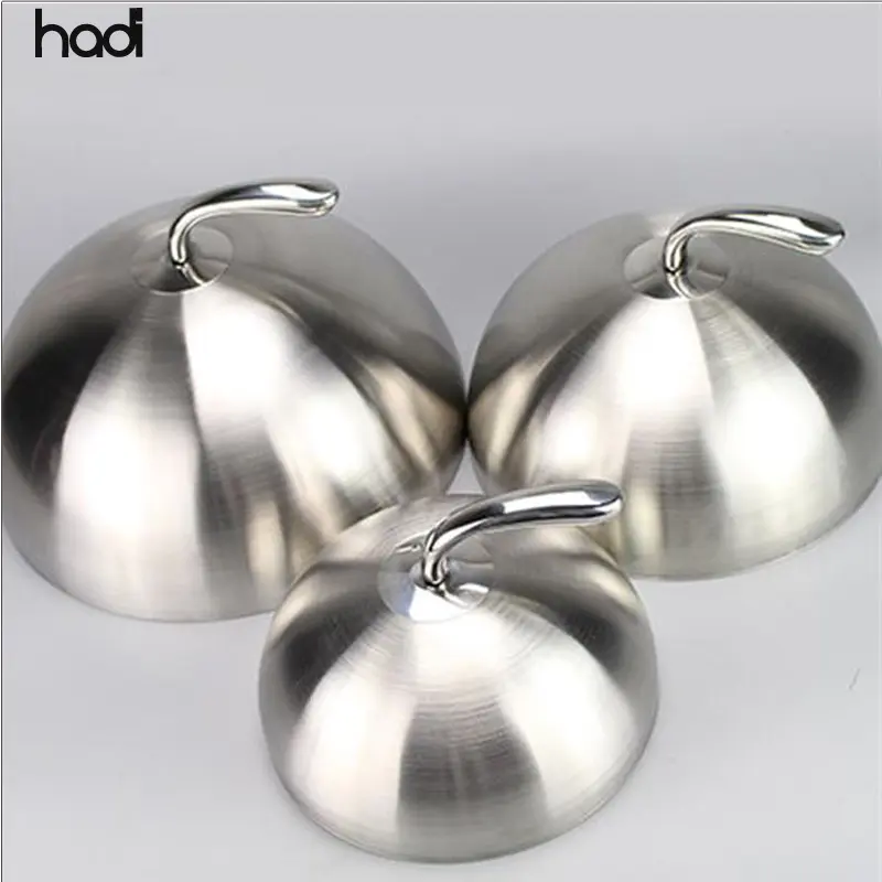 High Quality Stainless Steel round Plate Cover with Bohemian Design Metal Dome Dish Food Cover School Restaurant Use Christmas