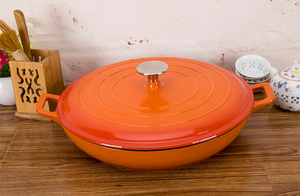 Casseroles <span class=keywords><strong>de</strong></span> cuisine <span class=keywords><strong>en</strong></span> <span class=keywords><strong>fonte</strong></span>, effet émaillé - Product Image 6