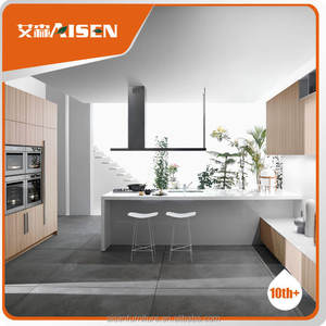 Moderne grain style mélamine <span class=keywords><strong>face</strong></span> armoires de <span class=keywords><strong>cuisine</strong></span> - Product Image 2