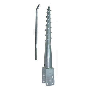 Q235 matériaux bruts de qualité, vis de sol, ancre <span class=keywords><strong>pour</strong></span> clôture, usine chinoise - Product Image 1