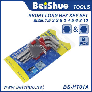 Standard Double <strong>Flat</strong> End Hex Key <strong>Wrench</strong> <strong>Set</strong> - Product Image 3