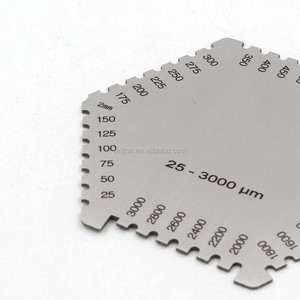 Гребень для влажной пленки, алюминиевый гребень для влажной диафрагмы, толщиномер для влажной пленки 25-3000 мкм - Product Image 3