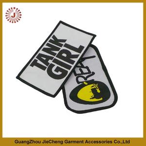 מותאם אישית אחיד שם תגי חזה יצרנית ברזל לתפור על סמל בית הספר לוגו הלבשה כדורגל כתף תיקוני ארוג תווית בד תגי - Product Image 6