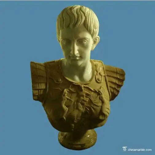 Busto de caesar, estatua de julius caesar, escultura de piedra de Augusto caesar
