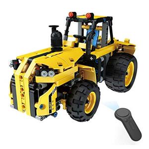 BRICOLAGE Assembler Télécommande Pelle Camion 2.4G RC Brique <span class=keywords><strong>De</strong></span> Construction Camion Jouets Cadeau Camion <span class=keywords><strong>de</strong></span> Construction - Product Image 3