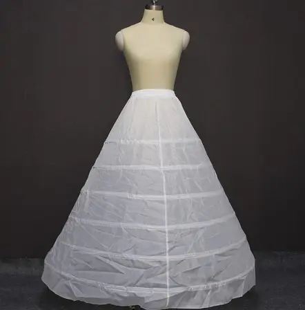 Белый подъюбник с 6 ободками для бального платья, свадебного платья, нижней юбки, аксессуары WF941
