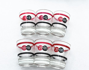 Roulette machine glass bere gioco roulette casino mini bere roulette