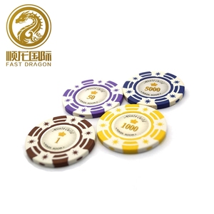 Barato al por mayor de alta calidad personalizado Casino Poker Chips, fichas de póquer con el logotipo impreso para <span class=keywords><strong>la</strong></span> promoción - Product Image 1