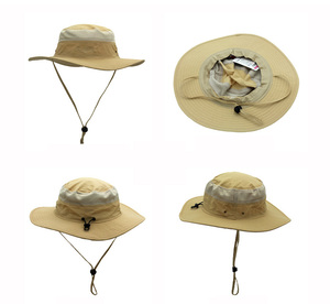 Sombrero de pesca flexible personalizado, gorra para hombre, sombreros de cubo Boonie con cuerda - Product Image 2