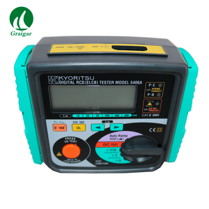 Novo KYORITSU 5406A Testador <span class=keywords><strong>Digital</strong></span> <span class=keywords><strong>RCD</strong></span> (ELCB) Testador de Alta Precisão <span class=keywords><strong>Digital</strong></span> <span class=keywords><strong>RCD</strong></span> (ELCB) com 3 LEDs KEW 5406A
