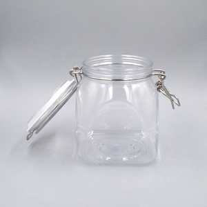 Octagon 500Ml PET Nhự<span class=keywords><strong>a</strong></span> Ăn Thịt Miệng Rộng Mason Chum Với Khó<span class=keywords><strong>a</strong></span> Cho Muối Tắm Mật Ong Kẹo - Product Image 5