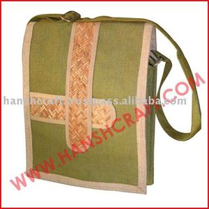 Jute <b>School</b> Bag Eco-Friendly Durable Jute <b>Backpack</b> | Reusable Natural Fiber Carry Bag for Students, Lightweight & Stylish Tote - Product Image 1
