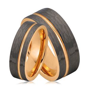 <span class=keywords><strong>Anillo</strong></span> de bronce <span class=keywords><strong>anillo</strong></span> de tungsteno de oro rosa boda banda anillos para los hombres las mujeres - Product Image 1