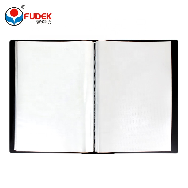 A3 Project Folder - Black Imitation Leather, Document Case For A3 Size Papers