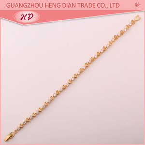 Moda donna oro 18K CZ zirconi cubici fatti a mano per bracciale a buon mercato stile africano gioielli - Product Image 2