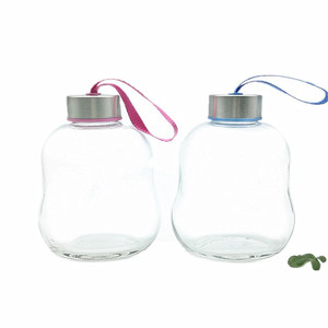 300 ml 10 oz mignon creative <span class=keywords><strong>plat</strong></span> gourde <span class=keywords><strong>hermétique</strong></span> portable tasse d'eau bouteille de boisson - Product Image 2