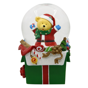 Coffee Cup Shape <strong>Snowman</strong> Polyresin Snowball Glass Snow <strong>Globe</strong> for Christmas Gift - Product Image 5