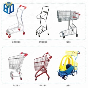 Chariot de courses à roulettes, matériaux utilisés pour les chariots de courses, <span class=keywords><strong>dimensions</strong></span> du chariot de <span class=keywords><strong>supermarché</strong></span> - Product Image 6