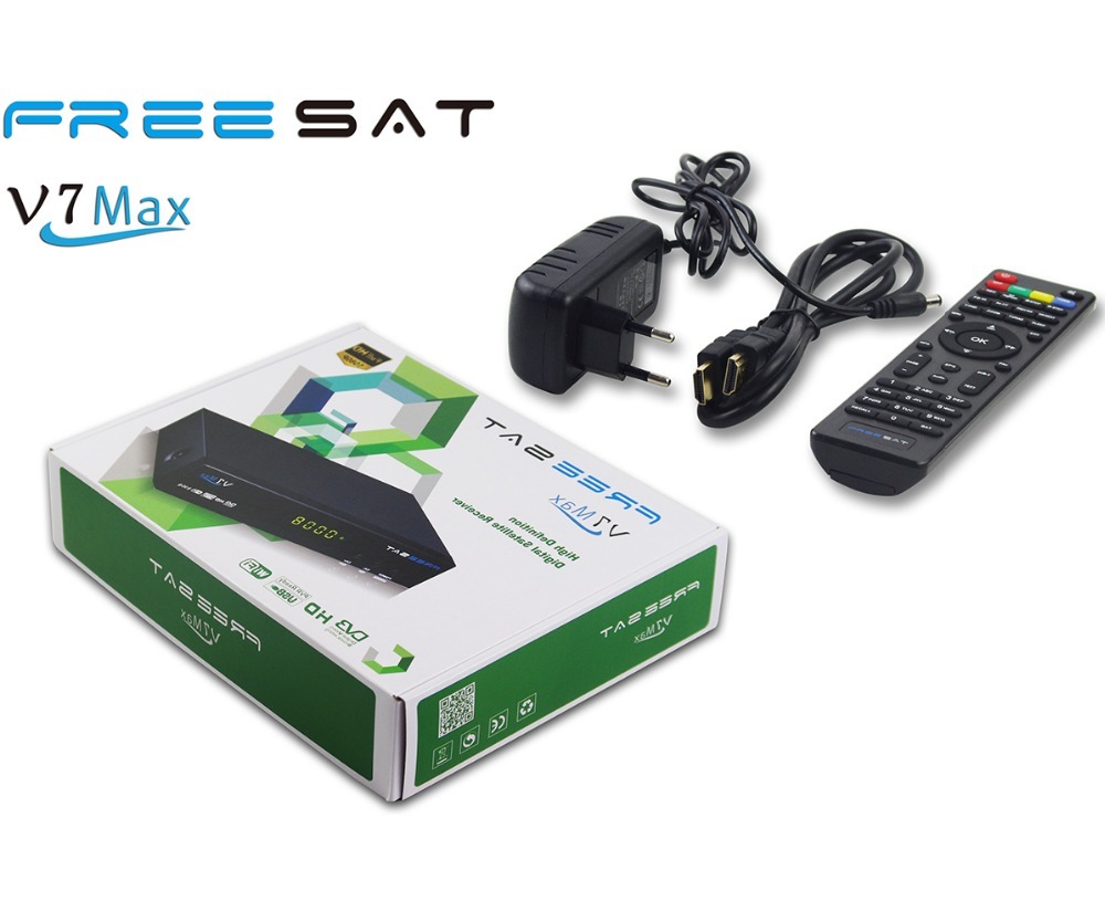 SÁB LIBRE V7 Max 4 K HD DVB-S/S2 Receptor de Satélite Malasia Decodificador Youtube Powervu Cine Chino
