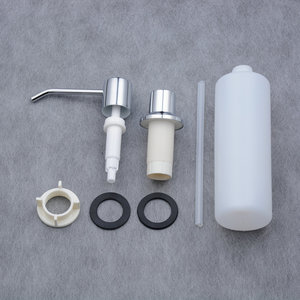 Beelee-<span class=keywords><strong>dispensador</strong></span> <span class=keywords><strong>de</strong></span> jabón líquido para manos, fregadero <span class=keywords><strong>de</strong></span> cocina <span class=keywords><strong>de</strong></span> acero inoxidable <span class=keywords><strong>cromado</strong></span> - Product Image 4
