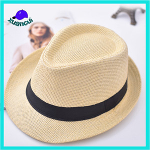 Gros promotionnel pas cher <span class=keywords><strong>prix</strong></span> <span class=keywords><strong>parasol</strong></span> chapeau ceinture <span class=keywords><strong>en</strong></span> cuir d'été de <span class=keywords><strong>paille</strong></span> fedora chapeau - Product Image 2