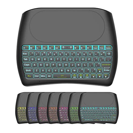 D8 Pro Plus Mini Keyboard 2.4GHz BT Connection Remote Touchpad Backlight English-Russian USB Interface New for Android TV BOX