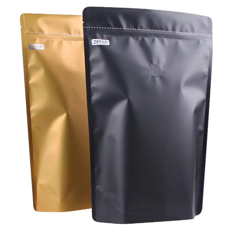 34*23*11cm, 1kg Angepasst Stand Up Lebensmittel Grade Boden Kaffeebohne Verpackung Tasche Mit Ventil