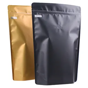 Sac d'emballage personnalisable en grains de café moulu, avec Valve, de qualité alimentaire, 1kg, 34*23*11cm