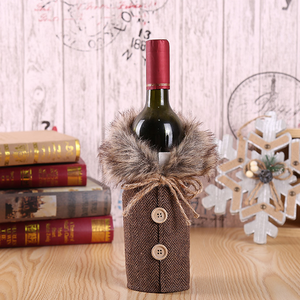 Copertura della bottiglia di <span class=keywords><strong>vino</strong></span> del maglione delle decorazioni del partito del regalo di natale - Product Image 4