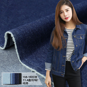 11.4 oz fabricants d'approvisionnement 100% coton 10*7 sergé lavé denim <span class=keywords><strong>tissu</strong></span> - Product Image 4