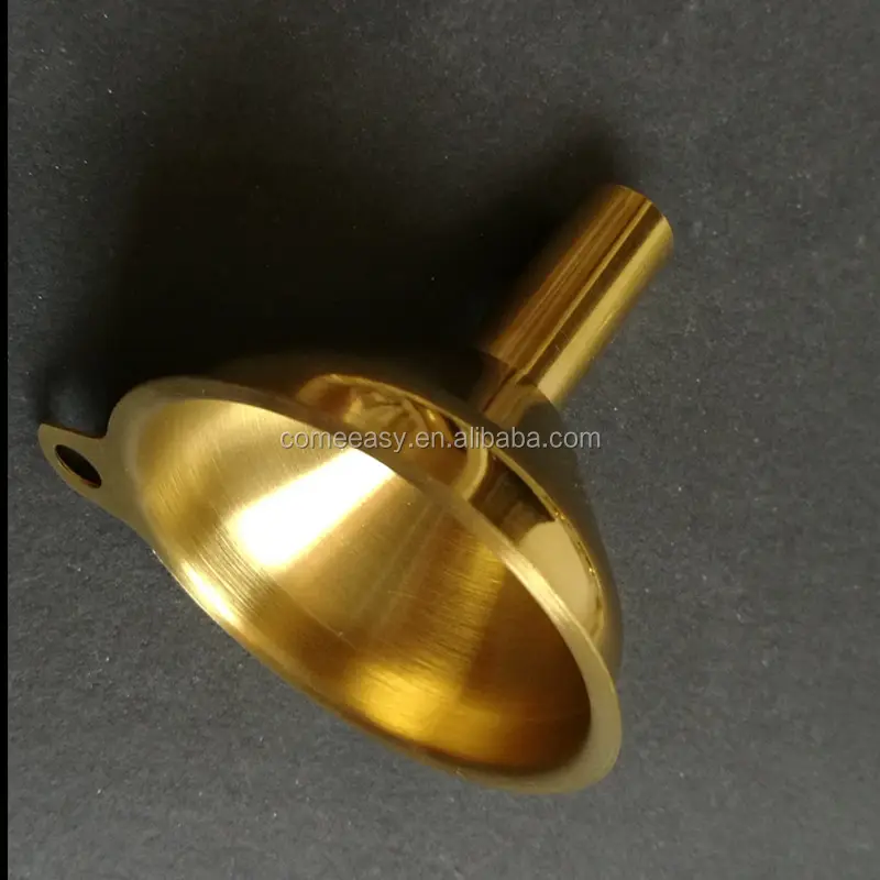 الذهب مطلي الذهب اللون الفولاذ المقاوم للصدأ مصغرة إسقاط قمع زيت طبيعي زجاجات