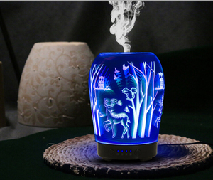 Difusor de aroma de vidrio 3D, humidificadores difusores baratos al por mayor directos de fábrica de China, difusor de aroma que cambia de color - Product Image 4