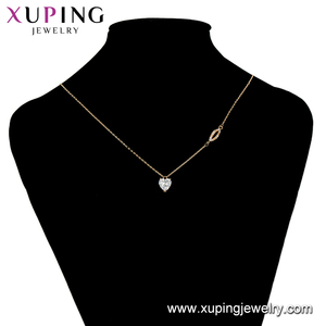 Xuping18k — collier <span class=keywords><strong>en</strong></span> fil de soie plaqué or, modèles, bijoux, ville, vente <span class=keywords><strong>en</strong></span> <span class=keywords><strong>ligne</strong></span>, 44216 - Product Image 4