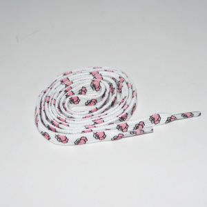 Cordones de Zapatos Personalizados, Planos, Redondos, Divertidos, con Estampado de Logotipo de Animal (Cangrejo), de Algodón, 5/16 - Product Image 4