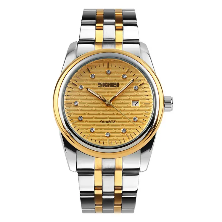 Skmei 9099 hight quality parnis fitron Couple japan movement quartz sr626sw China luxury stainless watches