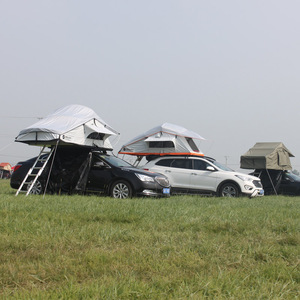 Factory Fountain canvas car roof top tent waterproof folding beds camping - Product Image 2