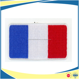 Écusson brodé auto-adhésif avec motif du drapeau de la Polynésie française - Product Image 3