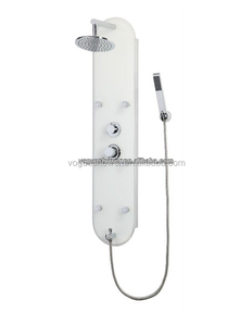 Medio ambiente de lujo Grifería termostática pintado Panel de ducha de cristal templado 8806 - Product Image 2