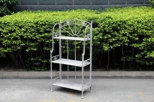 Coin Planteurs De Pots De Fleurs En Métal <span class=keywords><strong>Étagère</strong></span> De Rangement Support D'échelle Arbre <span class=keywords><strong>Étagère</strong></span> de Jardin En Plein Air - Product Image 2