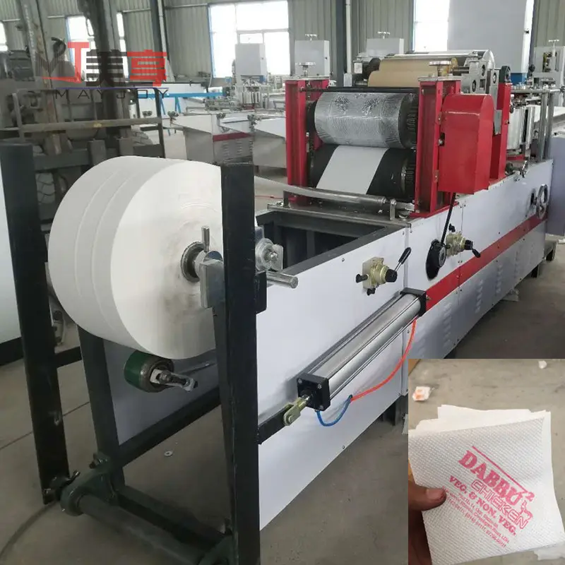 Goedkope Nieuwe Product Kleurendruk Servet Tissue Papier Machine Serviette Machine