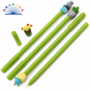 Coréenne Papeterie Couleur Stylos Creative Kawaii <span class=keywords><strong>Cactus</strong></span> En Pot Style Stylo - Product Image 1