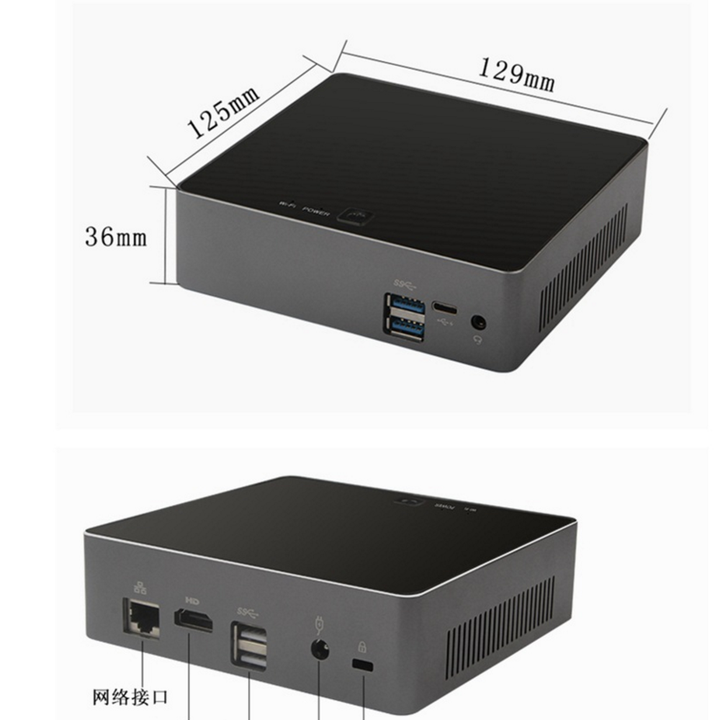 GEEKOM NUC Mini PC Mini IT13,Intel i7-13700H (14 cœurs, 20 Threads, jusqu'à 5,0 GHz), 32+2TB
