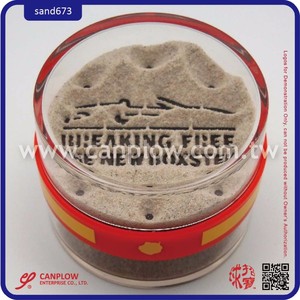 Made in Taiwan high quality acrylic sand paperweight customized for logo - Product Image 3