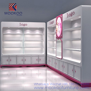 Skin Care Product Display Showcase Cosmetic Store Display Cabinet