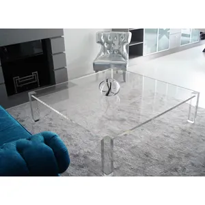 Pembuatan Custom Plexiglass Furnitur Akrilik Bersarang Meja Akrilik Meja Konsol